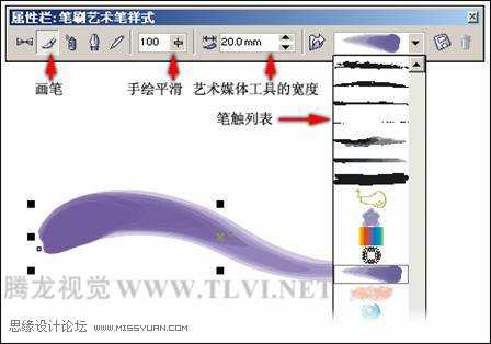 CorelDRAW艺术笔工具使用方法及操作技巧图解