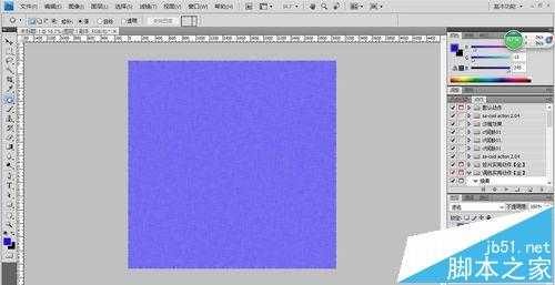 ps怎么制作蓝色的布纹背景?