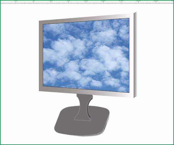 cdr怎么设计电脑显示器模型? cdr画立体显示器的教程