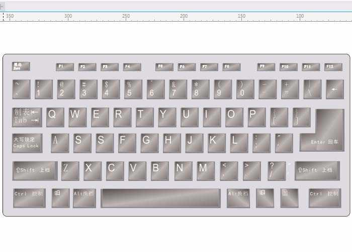 cdr怎么绘制键盘? cdr画键盘的教程