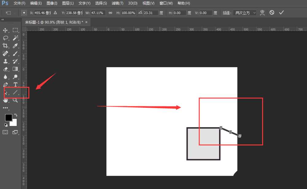 PS双十一立体框效果的插画?