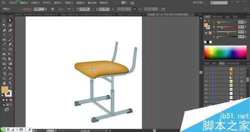 ai怎么手绘课椅矢量图? ai设计课椅的画法