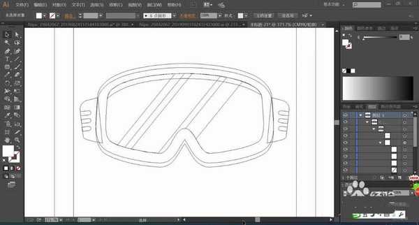 ai怎么画太阳镜护目镜? ai护目镜的绘制方法
