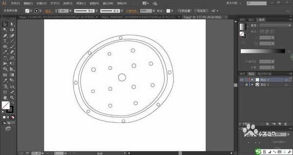 ai怎么手绘工矿灯素材矢量图? ai工矿灯插画的画法