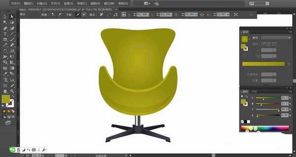 ai怎么绘制椅子图形? ai画椅子矢量图的教程